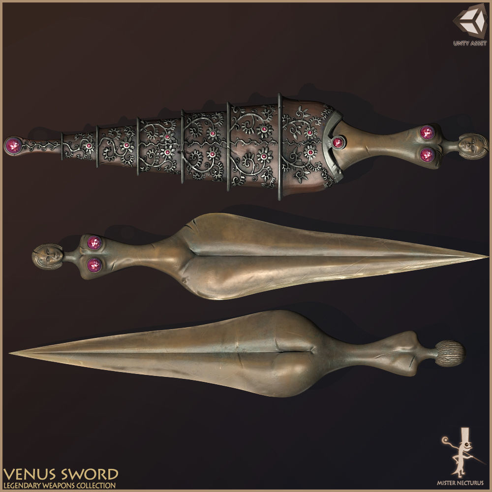 Legendary Swords Collection Low-poly 3D model_15