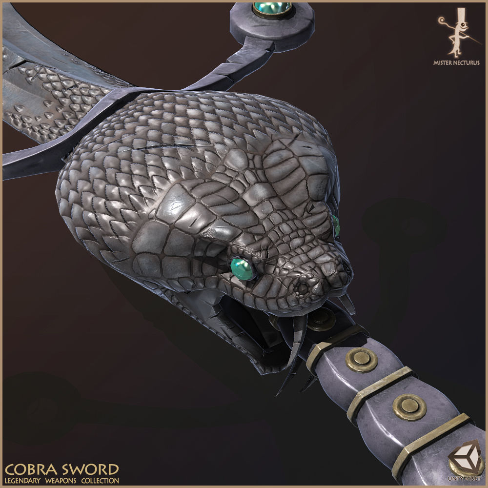 Legendary Swords Collection Low-poly 3D model_5