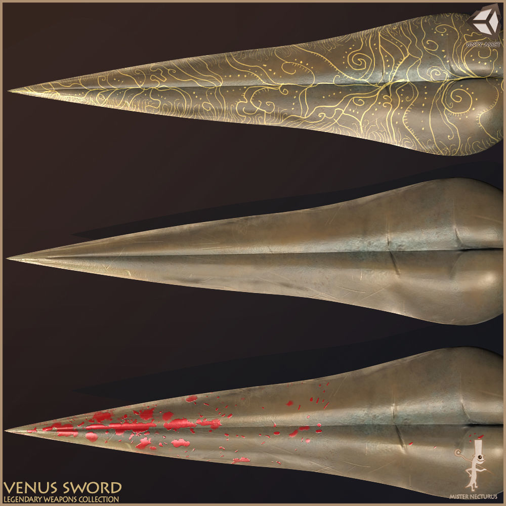 Legendary Swords Collection Low-poly 3D model_19