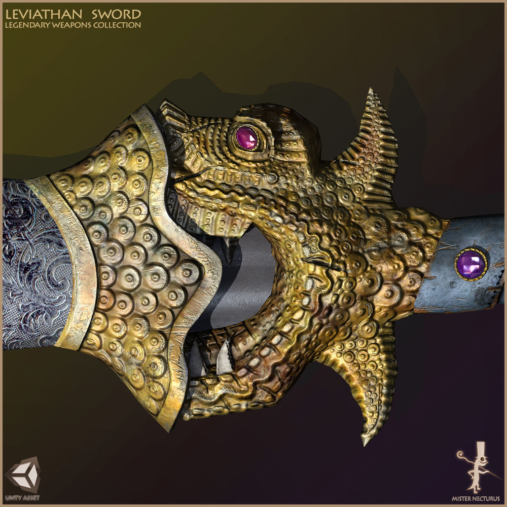 Legendary Swords Collection Low-poly 3D model_11