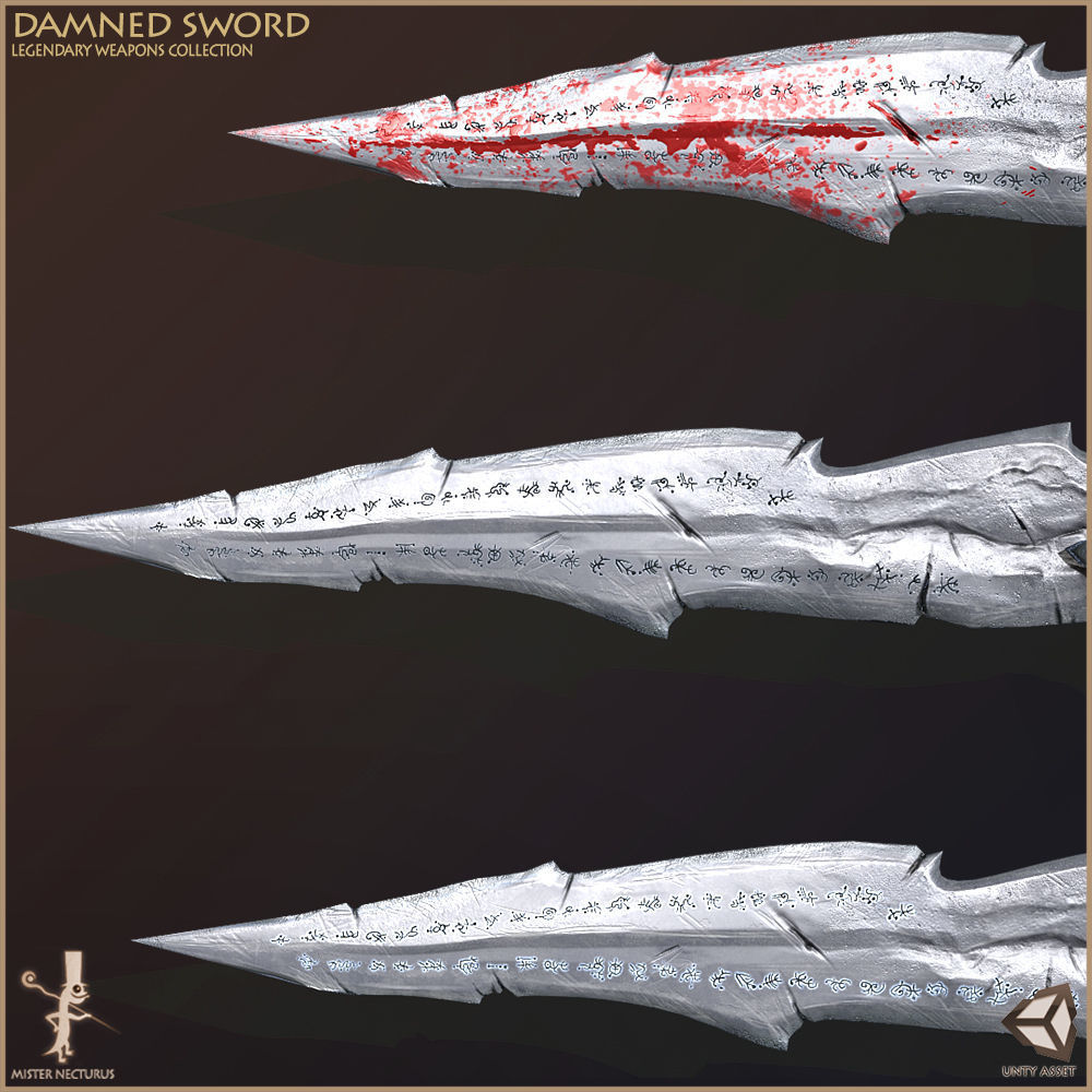 Legendary Swords Collection Low-poly 3D model_8