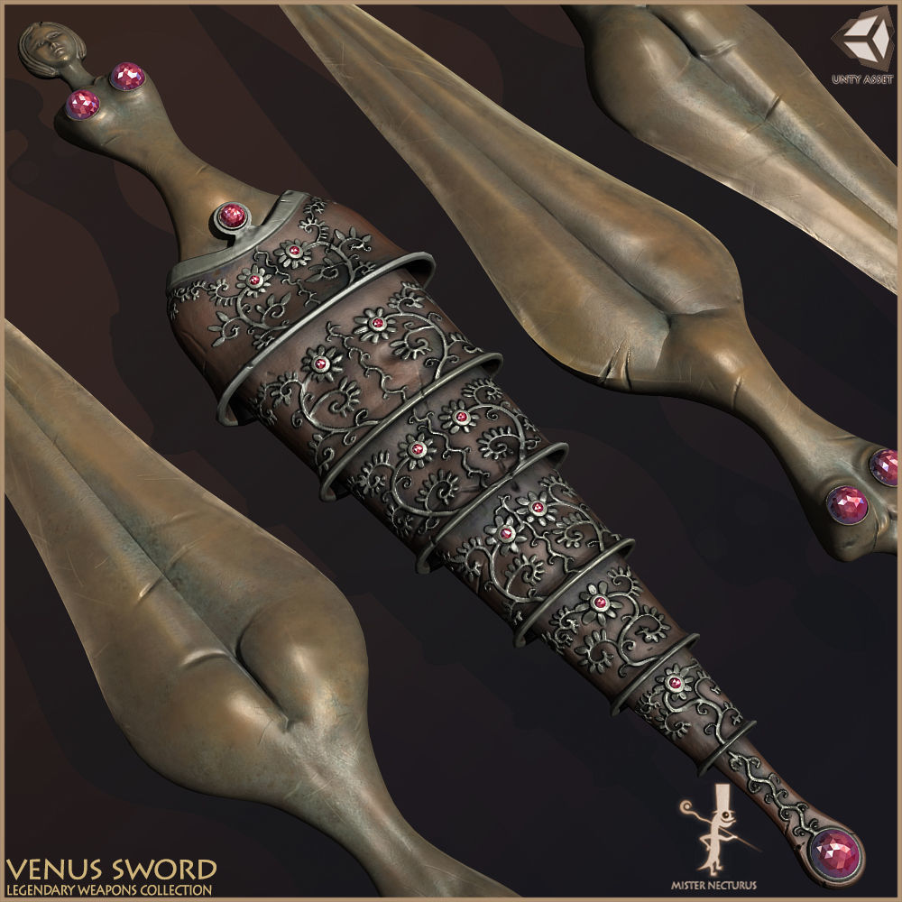 Legendary Swords Collection Low-poly 3D model_16