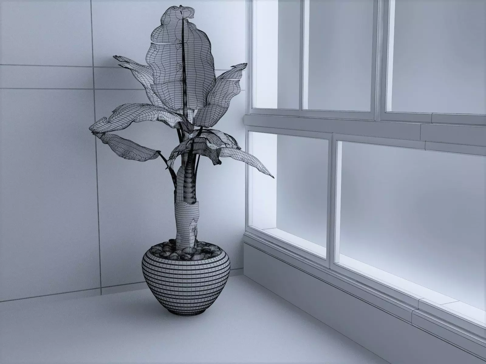 Living and Dining Room Combo with Balcony 3D model_14