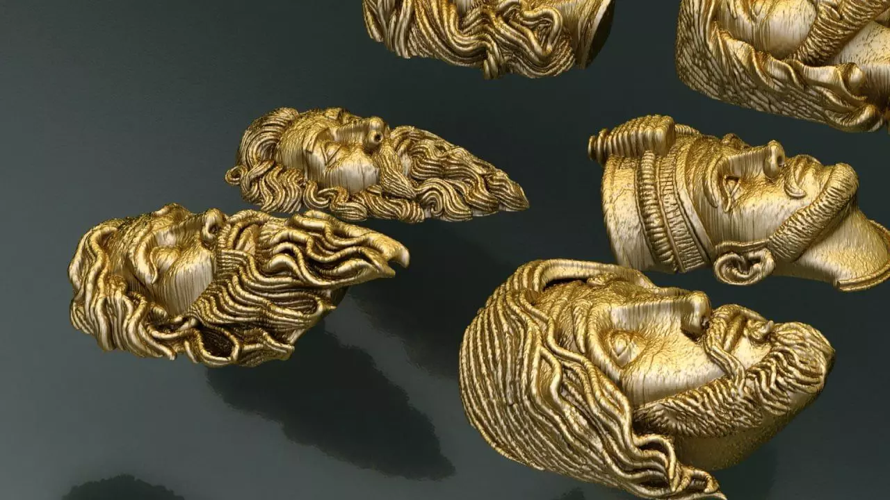 Old faces 3D print model_2