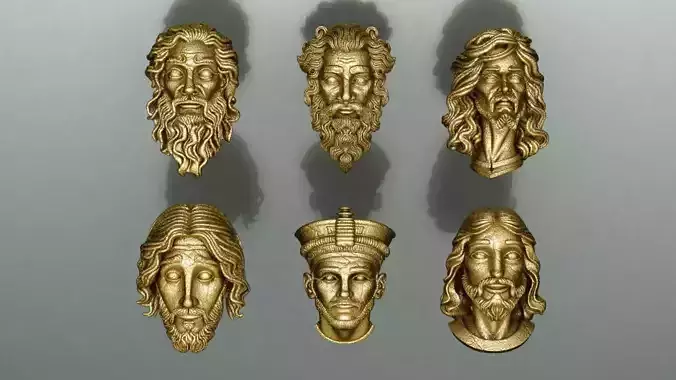 Old faces 3D print model