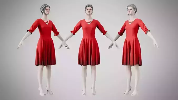 Dress 06 Alabama Crimson