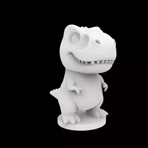 Cartoon Dinosaur Figurine 3D Print Model