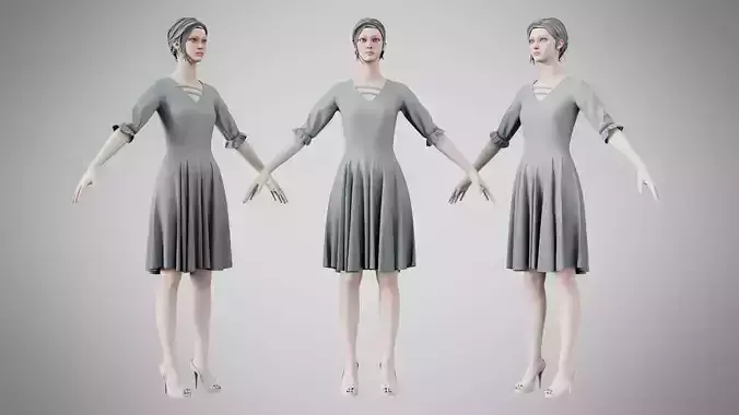 Dress 06 Philippine Gray