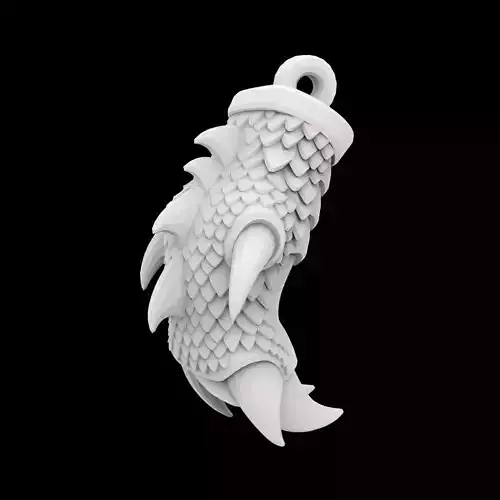 Dragon Claw Keychain 3D Print Model