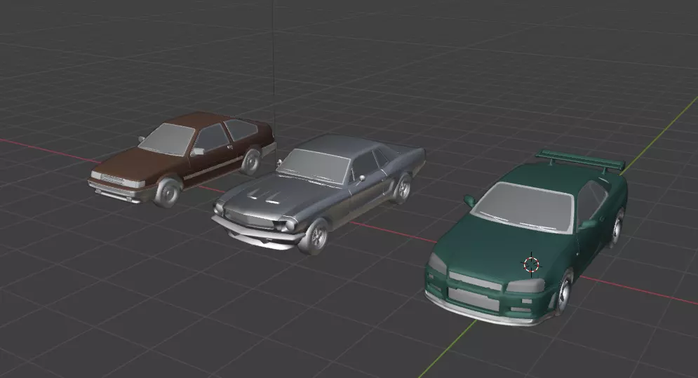 Car Pack Vehicle Collection Optimized GameReady Low-poly 3D model_5