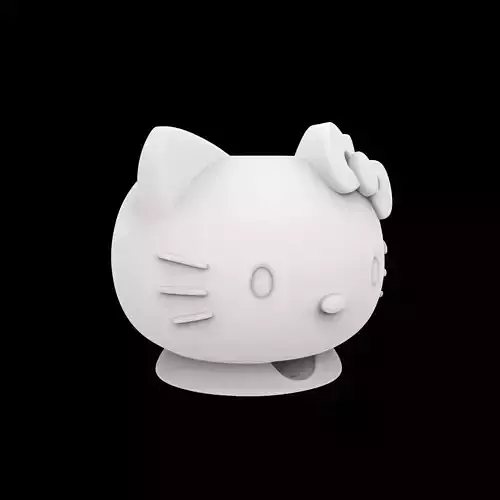 Hello Kitty Planter Pot 3D Print Model