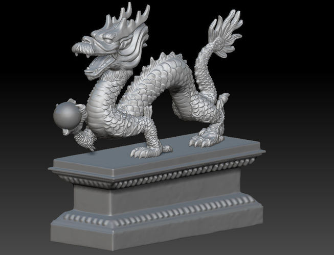 China Dragon 3D print model