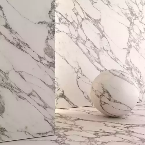 Marble Material and Porcelain Stoneware Tiles - Set 07
