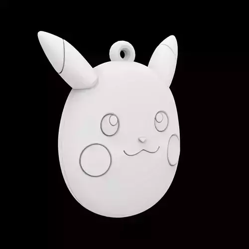 Pikachu Keychain 3D Print Model