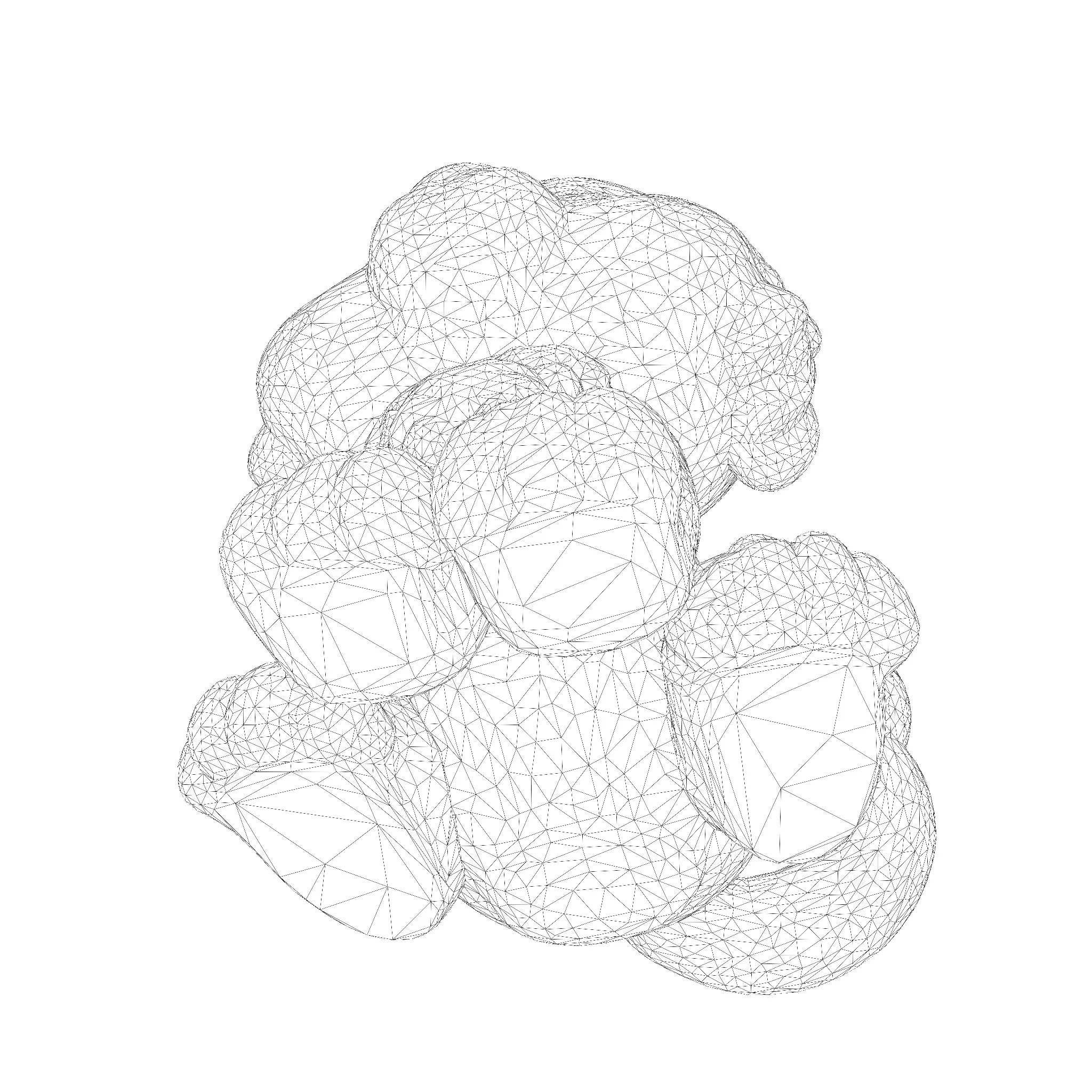 Cute LowPoly Tiger Cub 3D print model_27