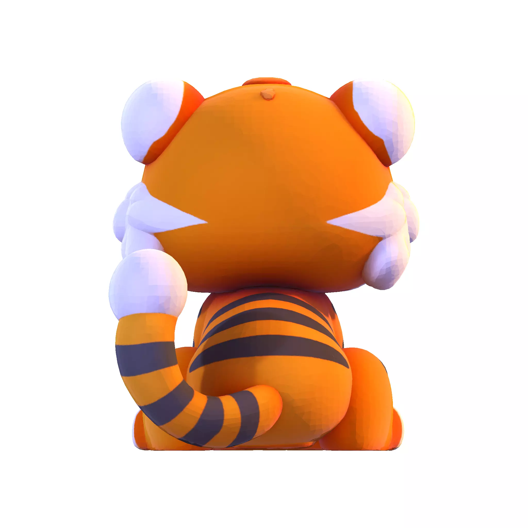 Cute LowPoly Tiger Cub 3D print model_16