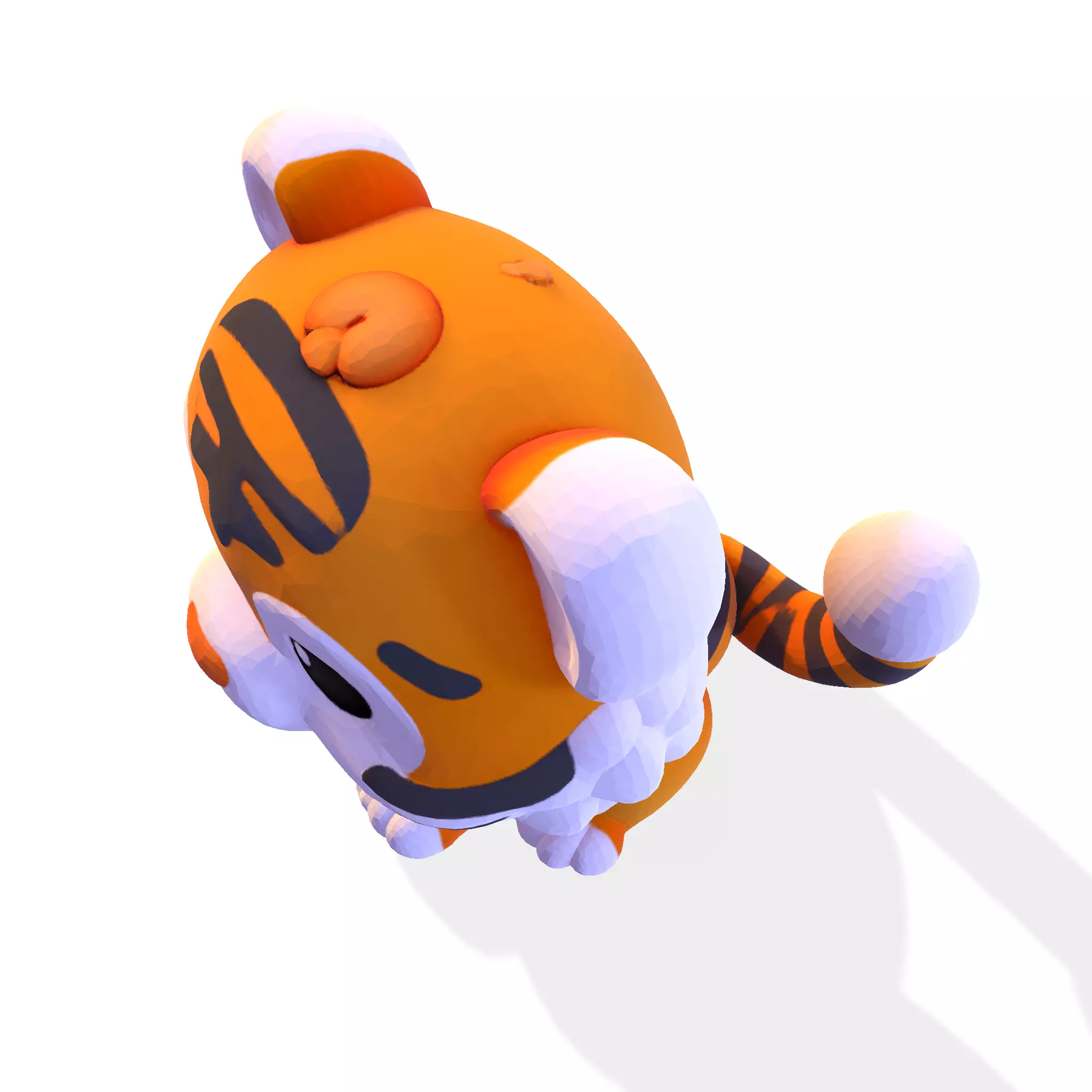 Cute LowPoly Tiger Cub 3D print model_13