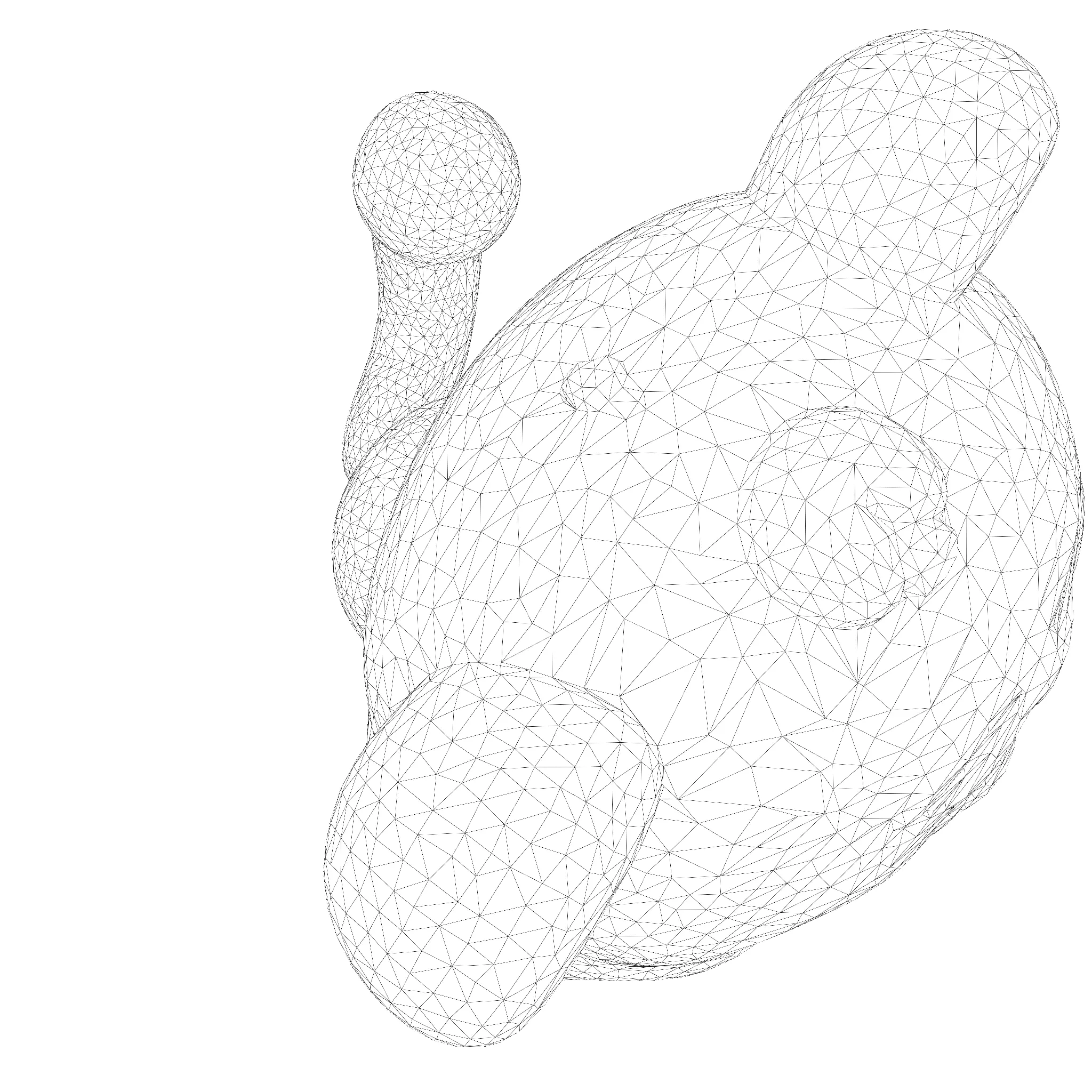 Cute LowPoly Tiger Cub 3D print model_28