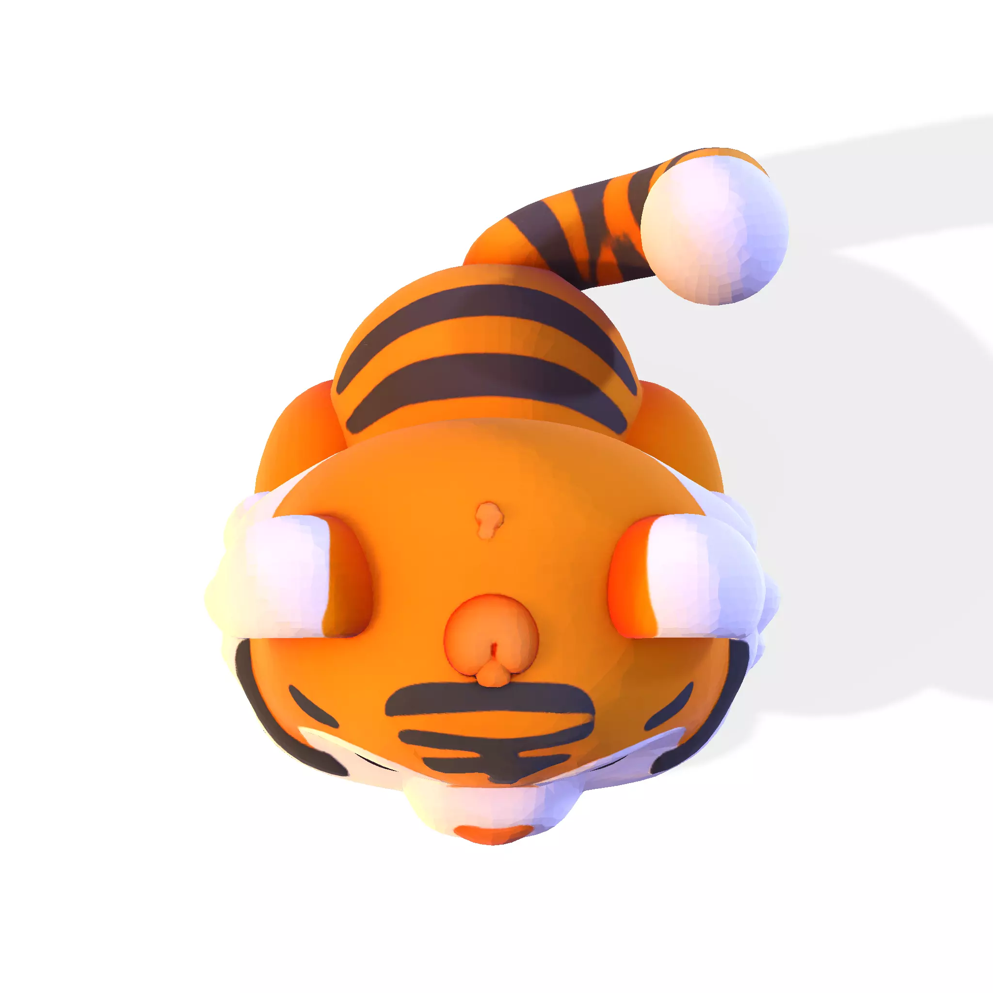 Cute LowPoly Tiger Cub 3D print model_18