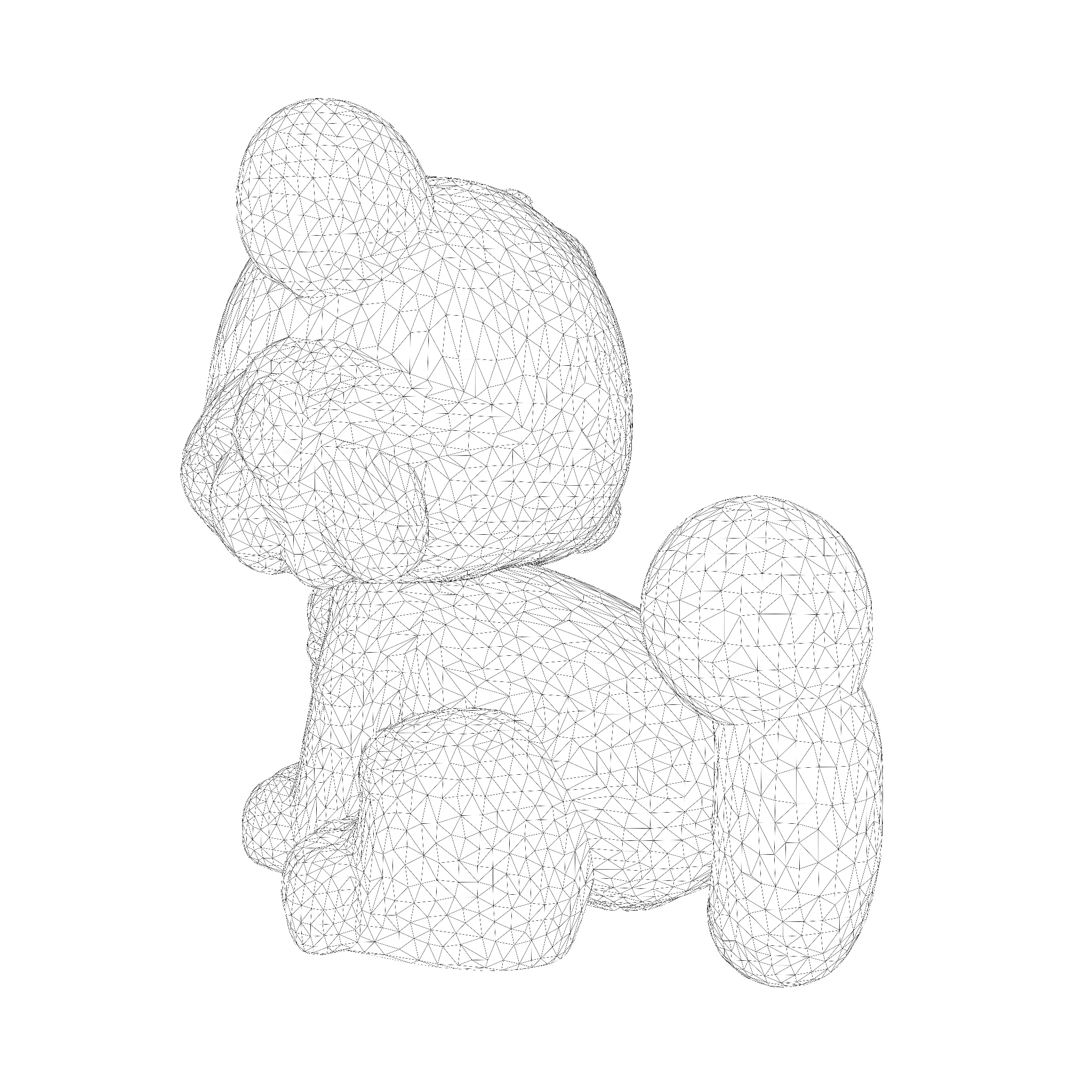 Cute LowPoly Tiger Cub 3D print model_25