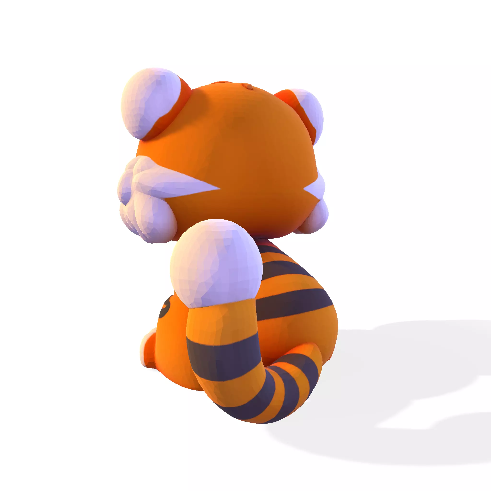 Cute LowPoly Tiger Cub 3D print model_7