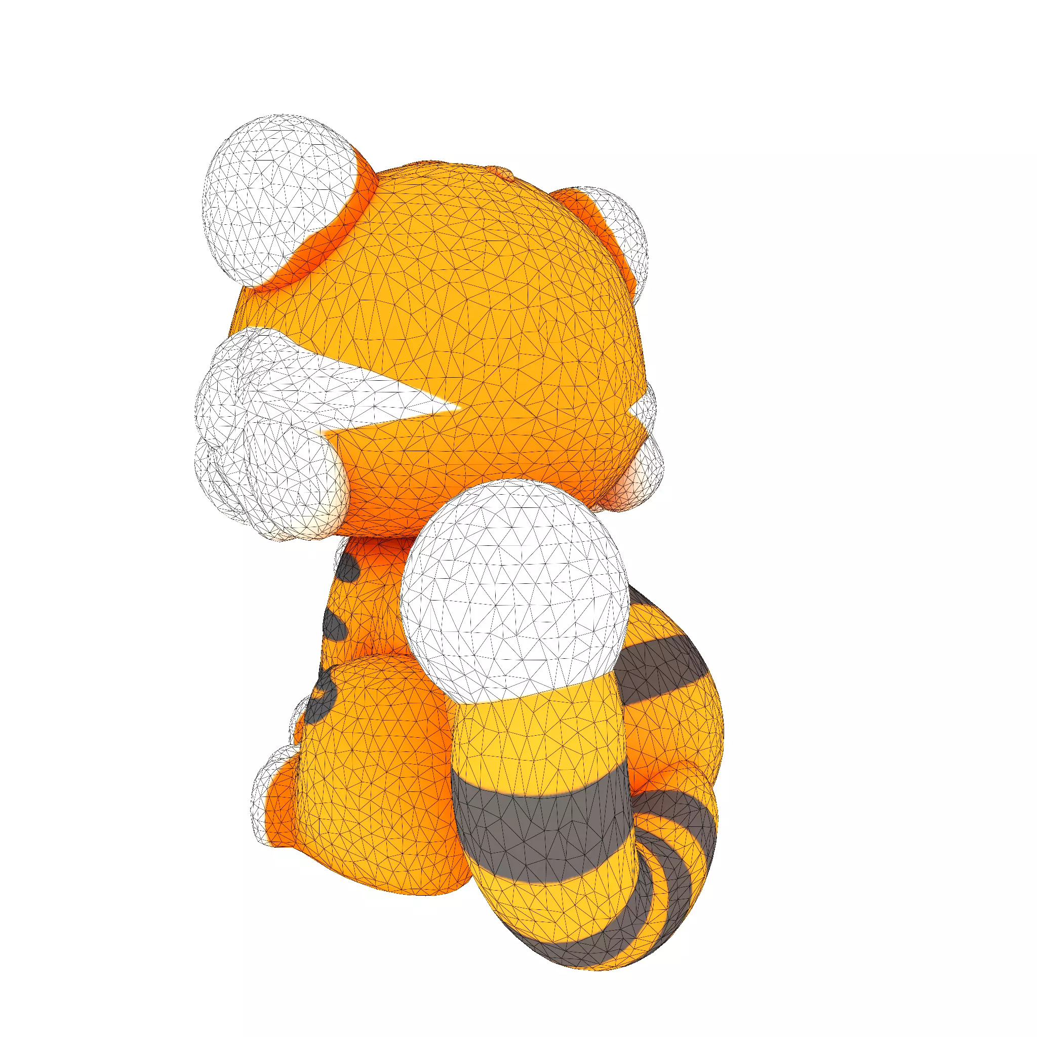 Cute LowPoly Tiger Cub 3D print model_23