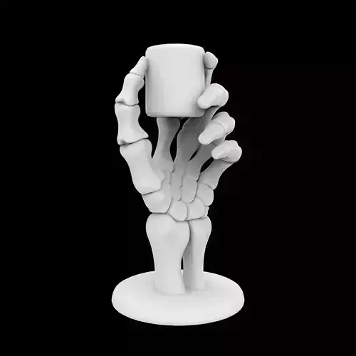 Skeleton Hand Candle Holder 3D Print Model