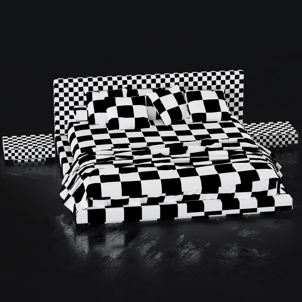 Bed Cinova Valencia 3D model_4