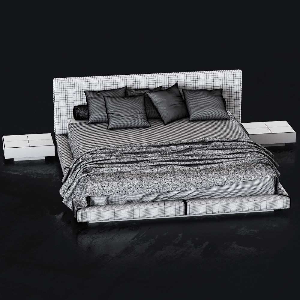 Bed Cinova Valencia 3D model_3