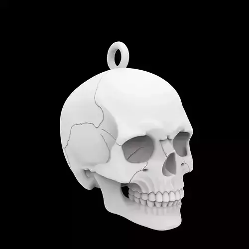 Skeleton Keychain 3D Print Model