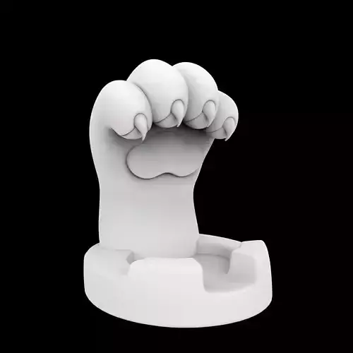 Tabasco Holder Cat Paw 3D Print Model