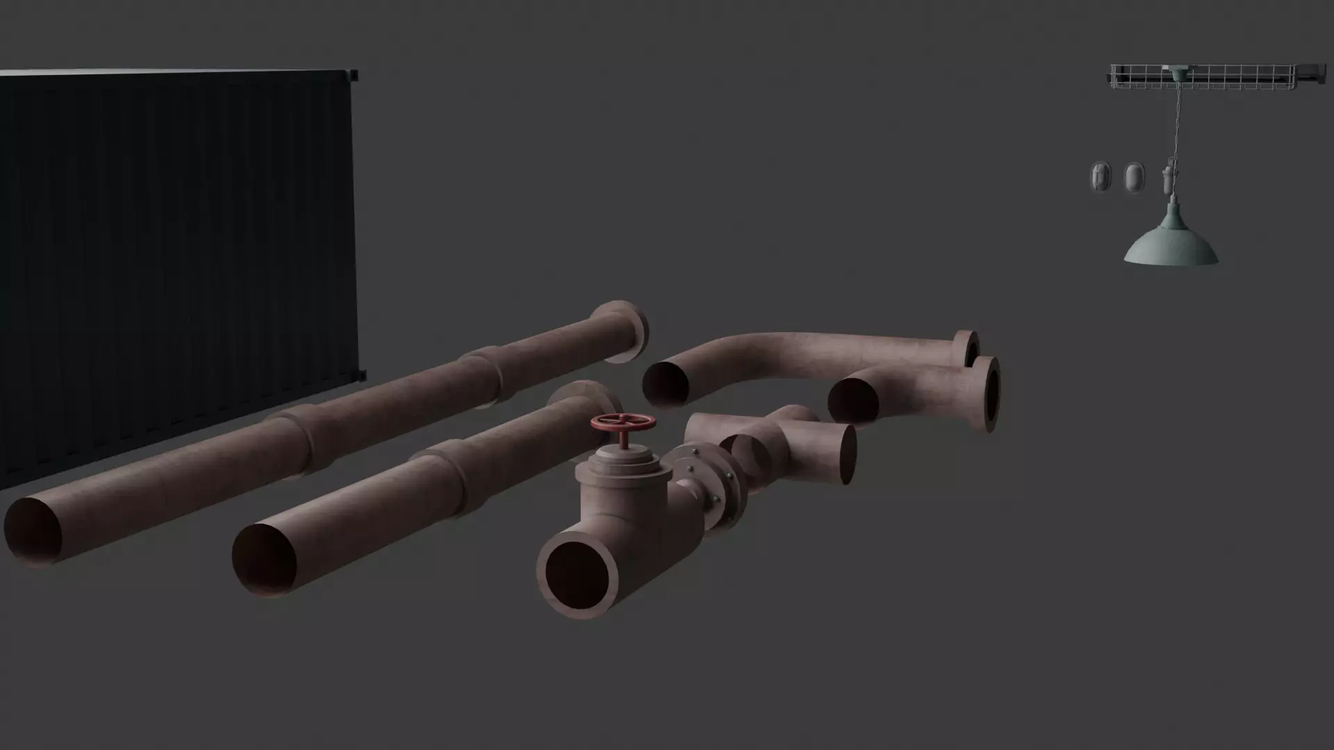 Construction and Industrial Props Pack Optimized GameReady Low-poly 3D model_4