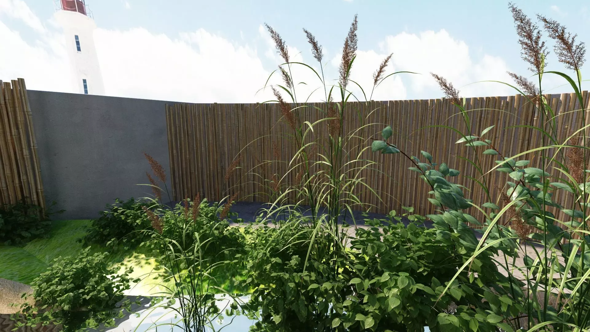 Wooden Gazebo 3D model_4