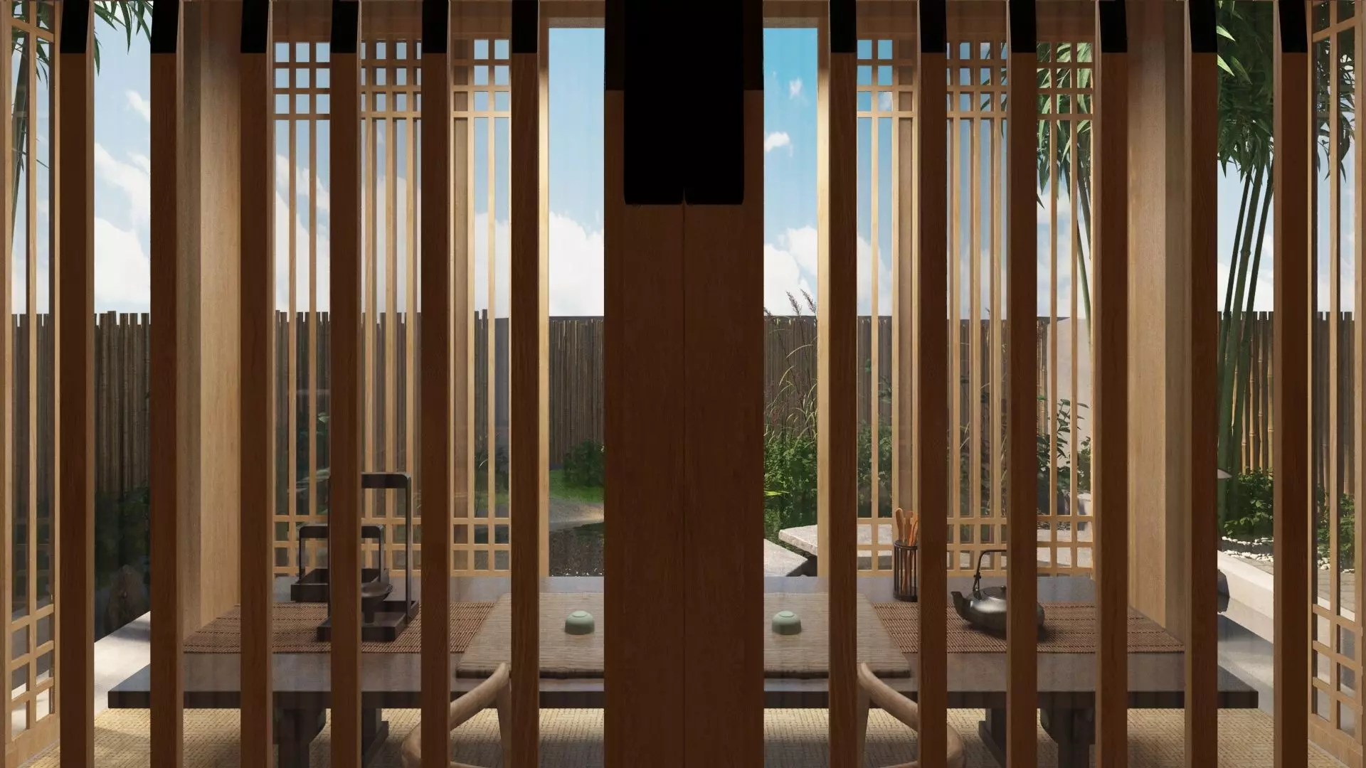 Wooden Gazebo 3D model_14