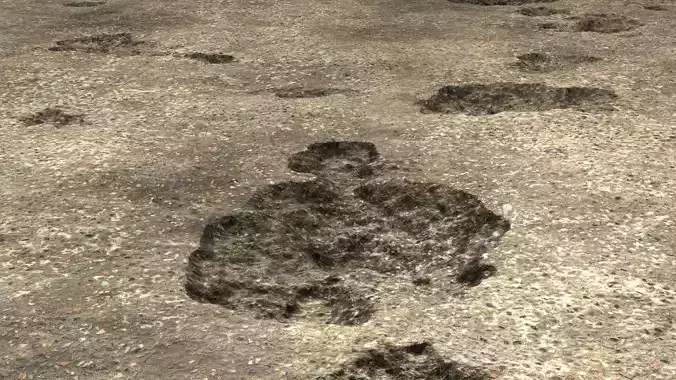 Damaged Concrete Floor 8K PBR Texture