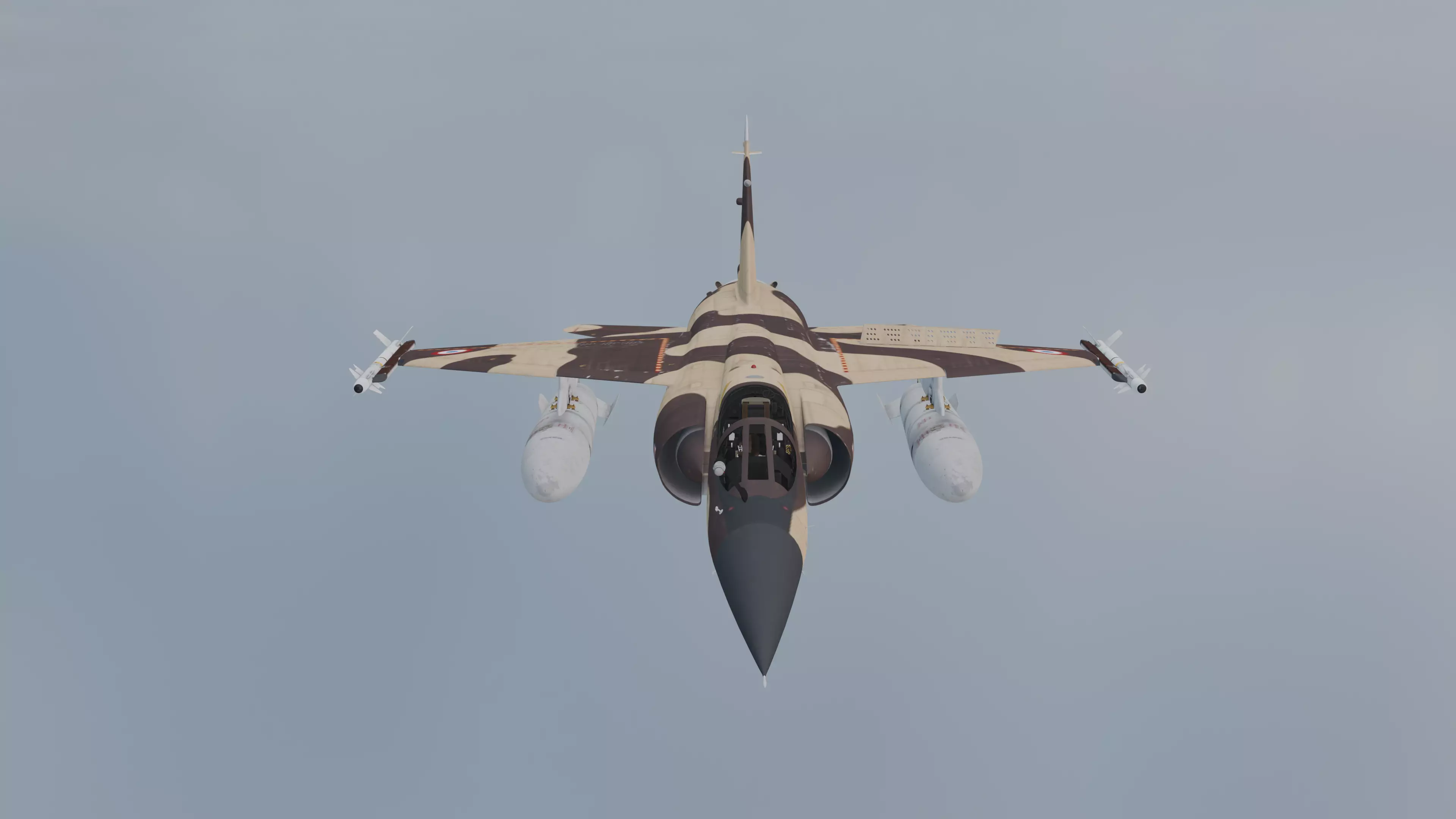 F16 Fighter Jet Realistic PBR Military Aircraft Low-poly 3D model_2