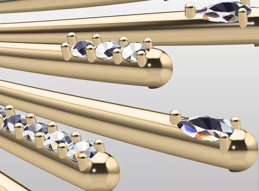 soleil pendant 3D print model_8