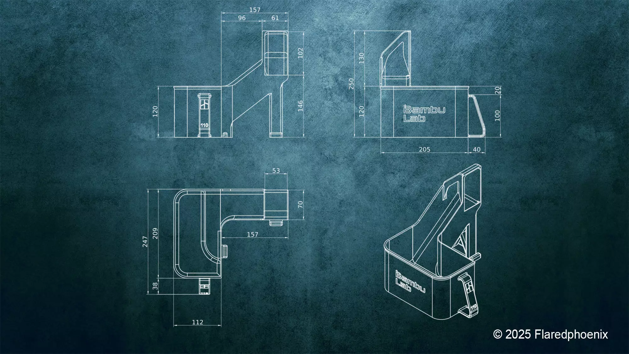 Bambu Lab X1C Poop Chute 3D print model_1