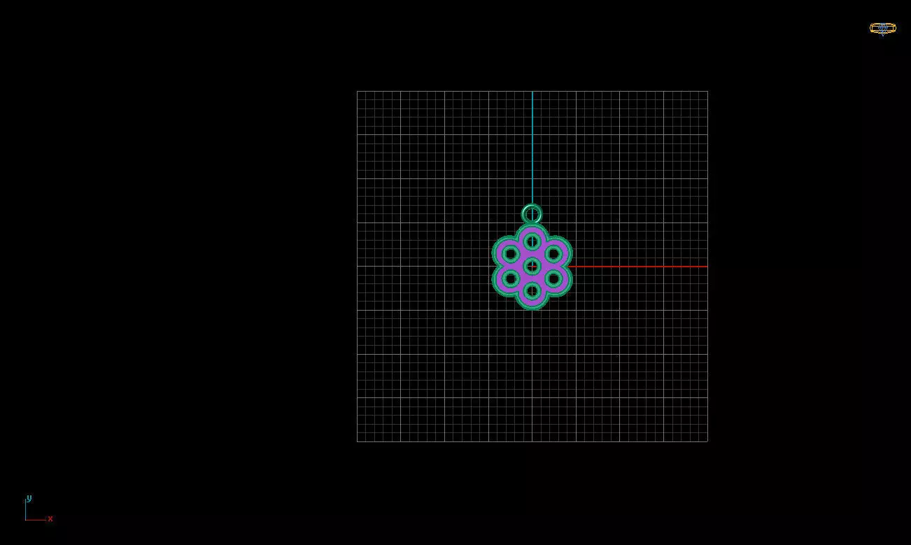 Pack of 8 minimalist enamel necklaces 3D model_5