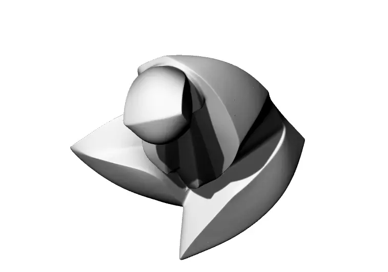 Lady Skulptur 3D print model_2