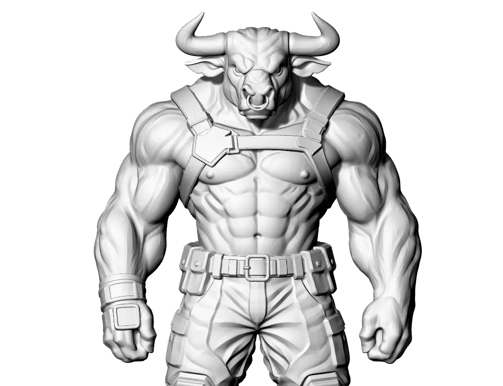 Buffel Monster stier 3D print model