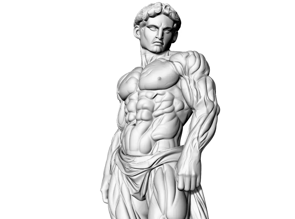 Greek skulptur 3D print model_0