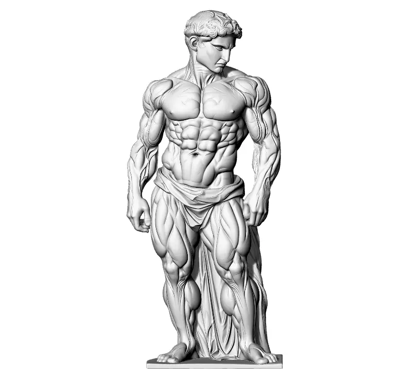 Greek skulptur 3D print model_2