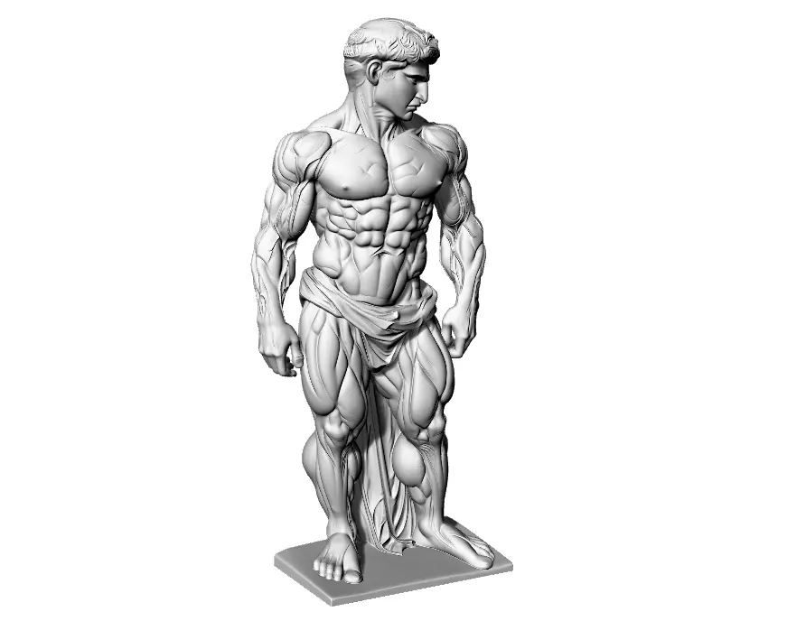 Greek skulptur 3D print model_4