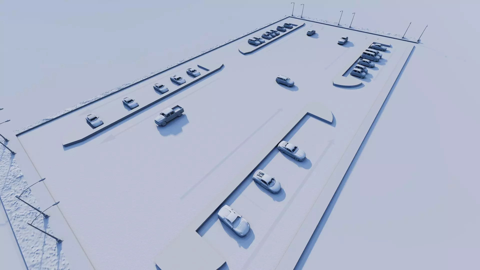 Parking-Parking Lot 3D model_16