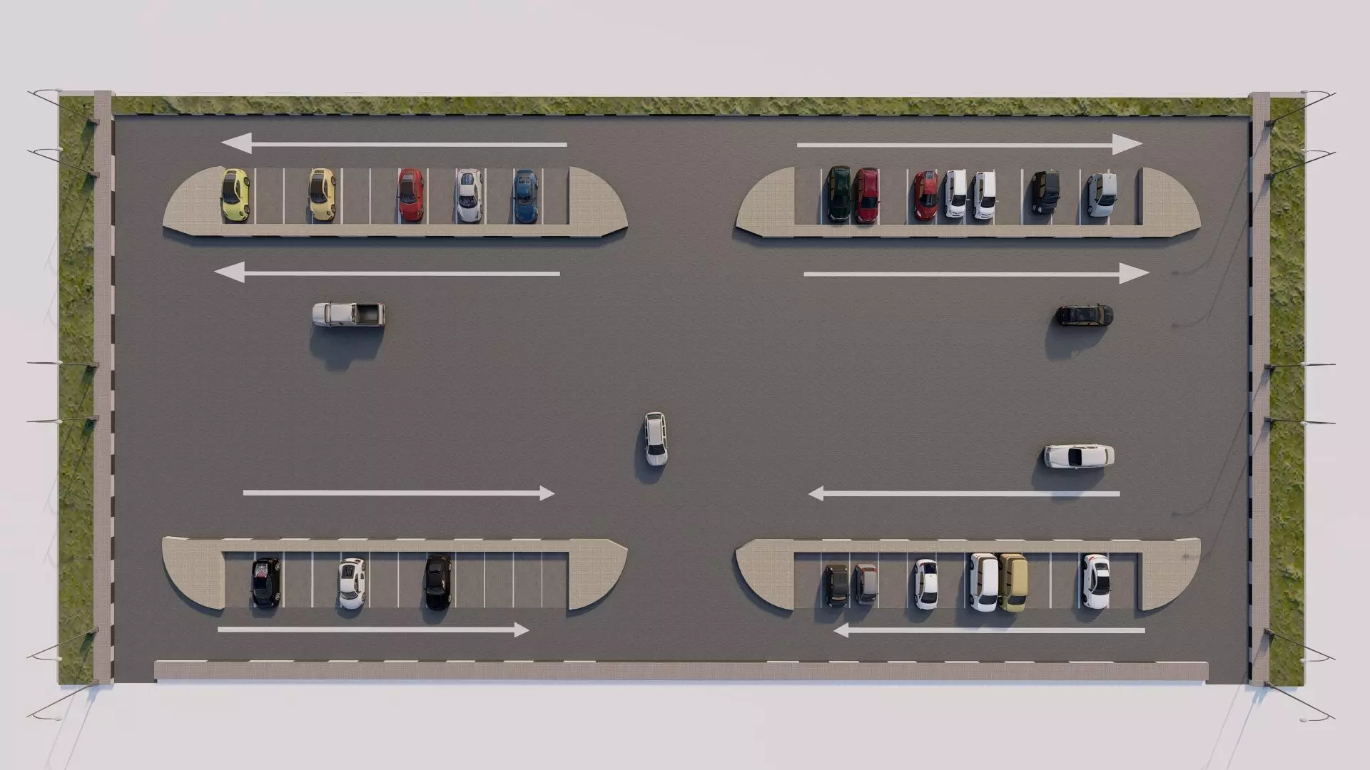 Parking-Parking Lot 3D model_3