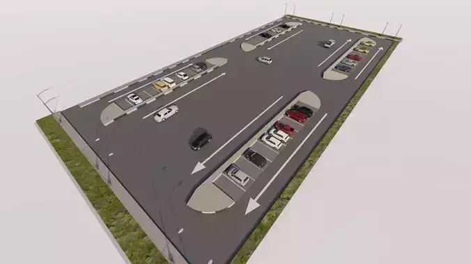 Parking-Parking Lot 3D model Parking-Parking Lot 3D model