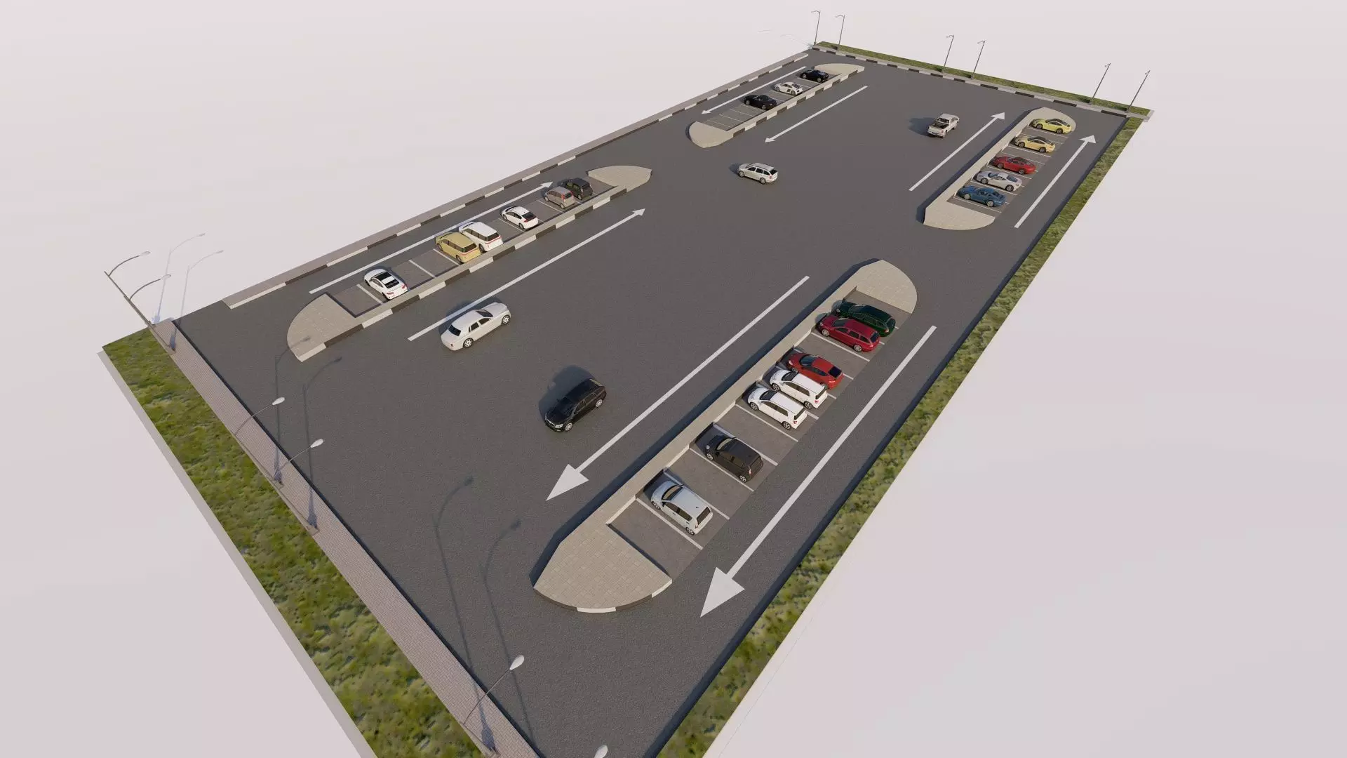 Parking-Parking Lot 3D model_0