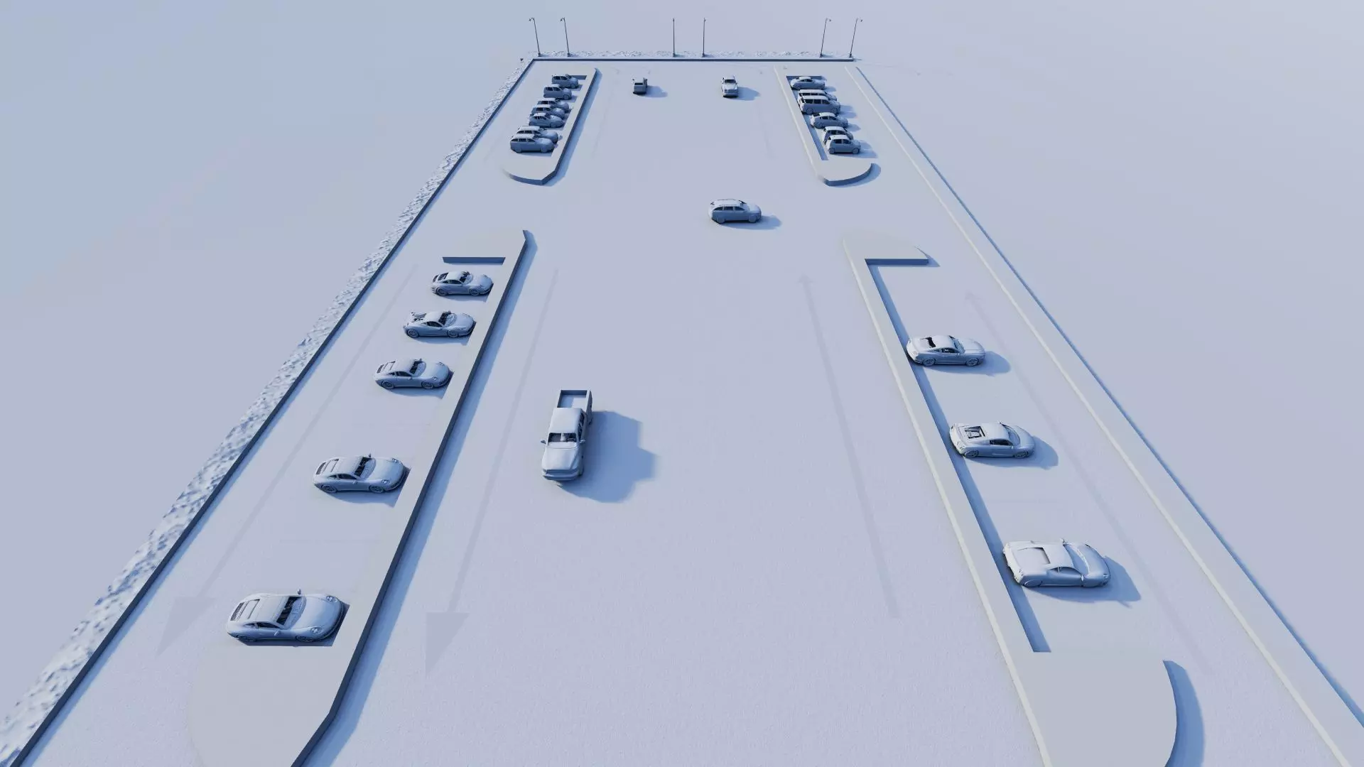 Parking-Parking Lot 3D model_17