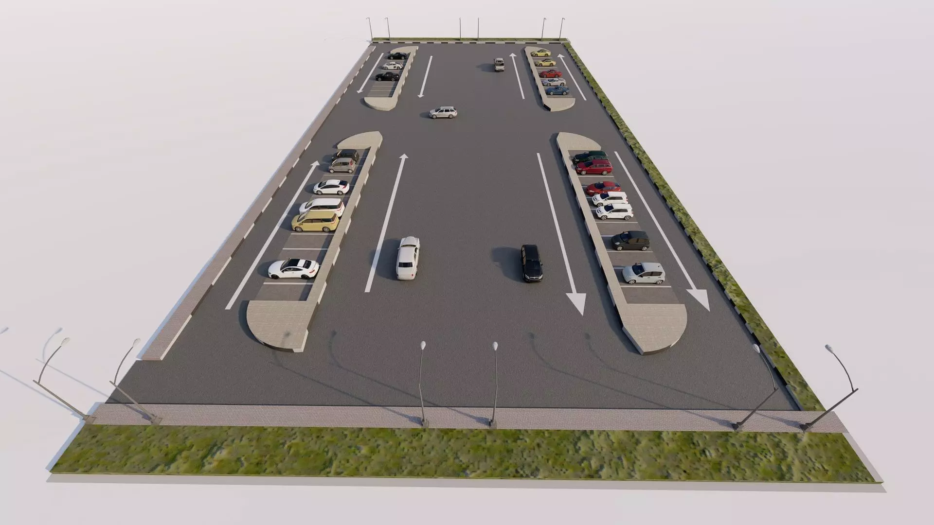 Parking-Parking Lot 3D model_6